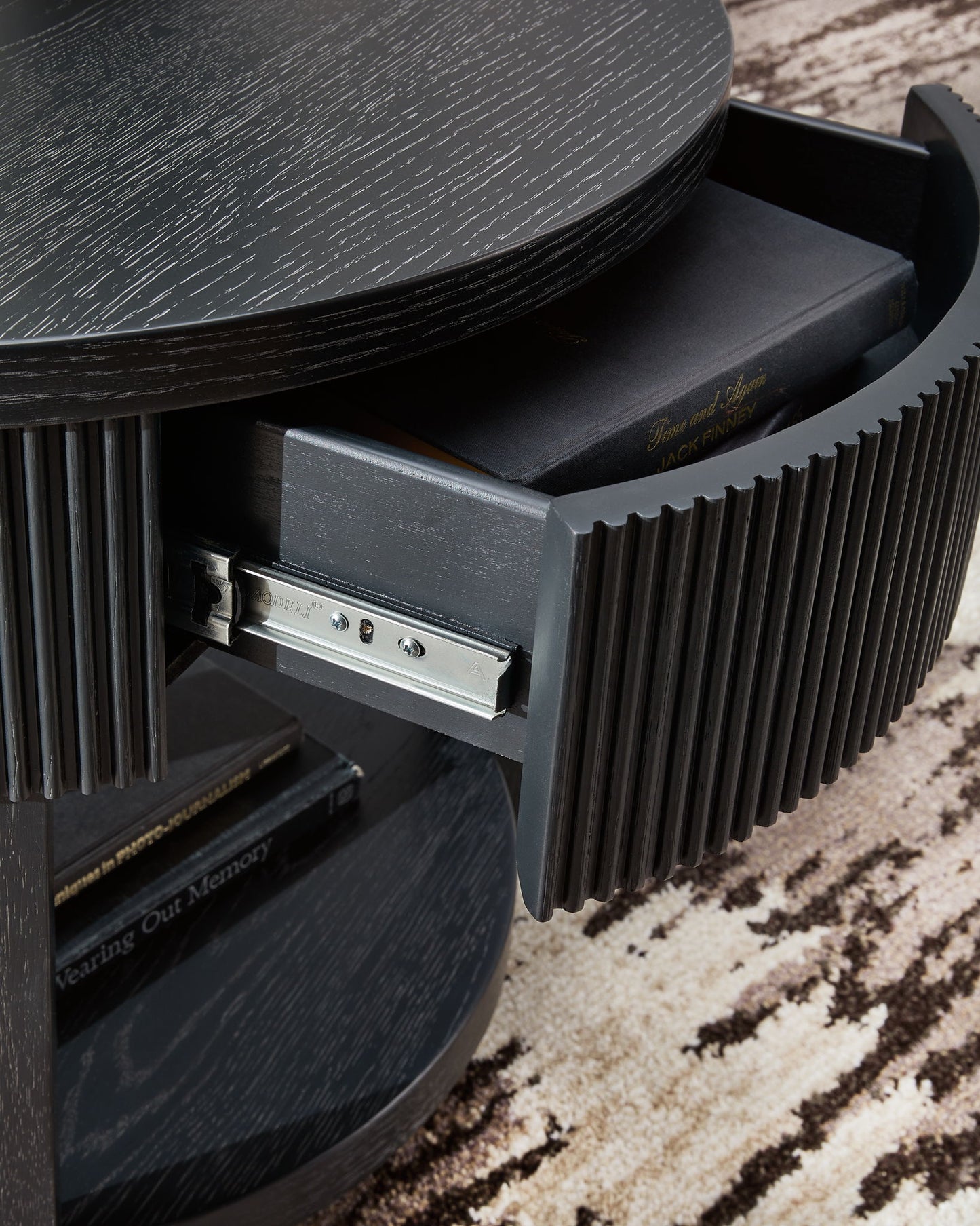 Marstream - Round End Table - Black