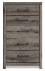 Graystorm - Five Drawer Chest - Brown Gray