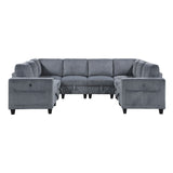 Walterboro - Sectional With Storage, Storage Pouches And Charging Ports