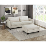 Zeke - 2 Piece Set (Sofa & Ottoman) - White