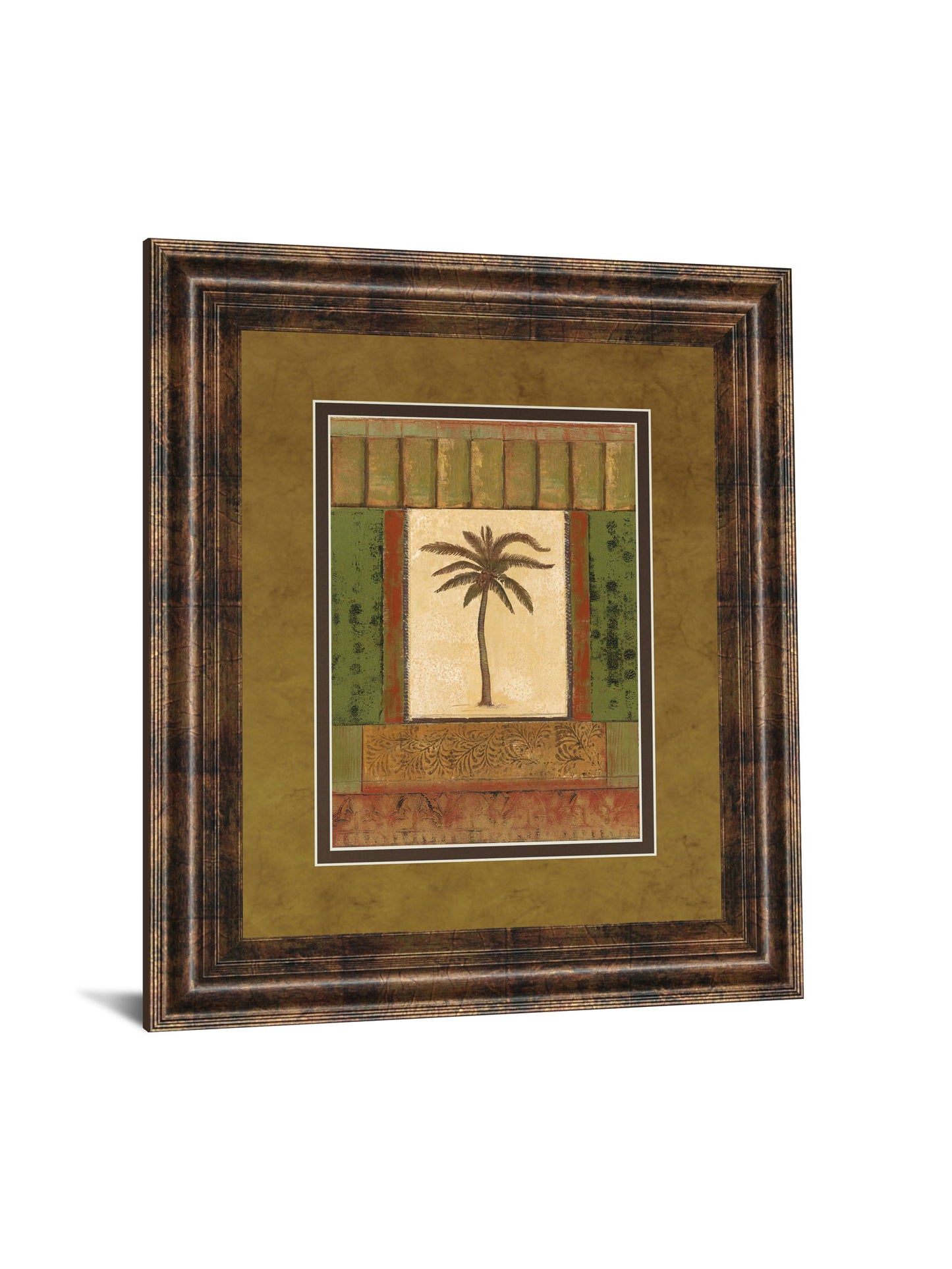 Classic Palm I By Rebecca Burton - Framed Print Wall Art - Light Brown