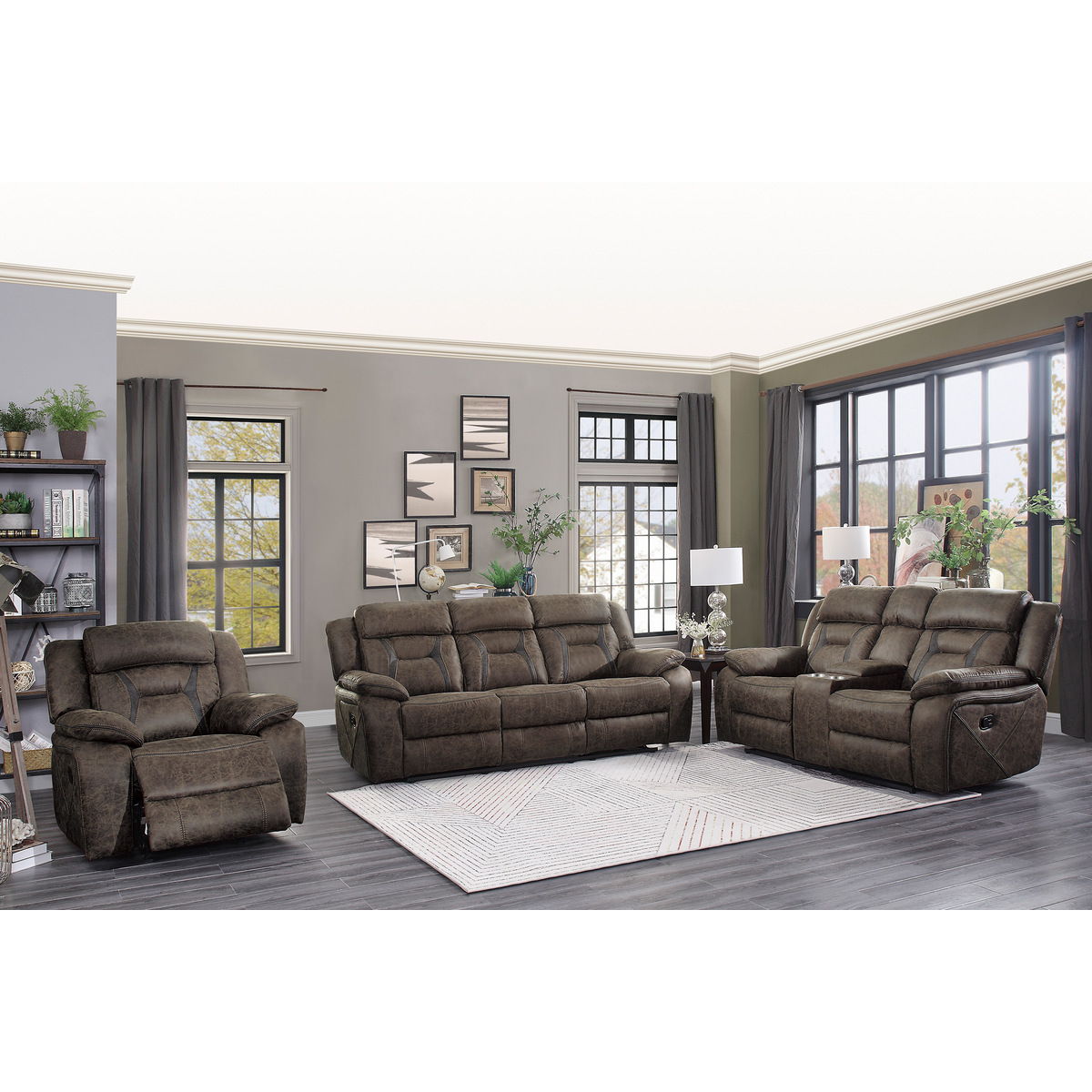 Madrona Hill - Double Reclining Loveseat With Center Console