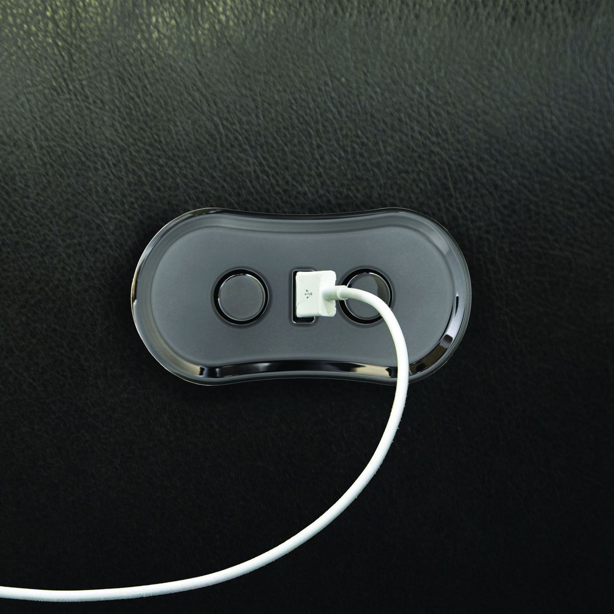 Bosa - Leather Power Reclining Sofa - Charcoal