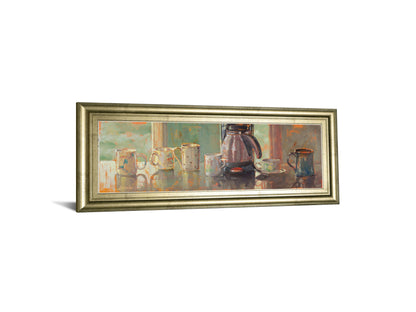 Gathering I By Lorraine Vail - Framed Print Wall Art - Light Brown