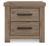 Oliandon - Two Drawer Night Stand - Light Brown