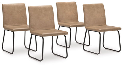 Pharwynn - Dining Upholstered Side Chair (Set of 4) - Toast