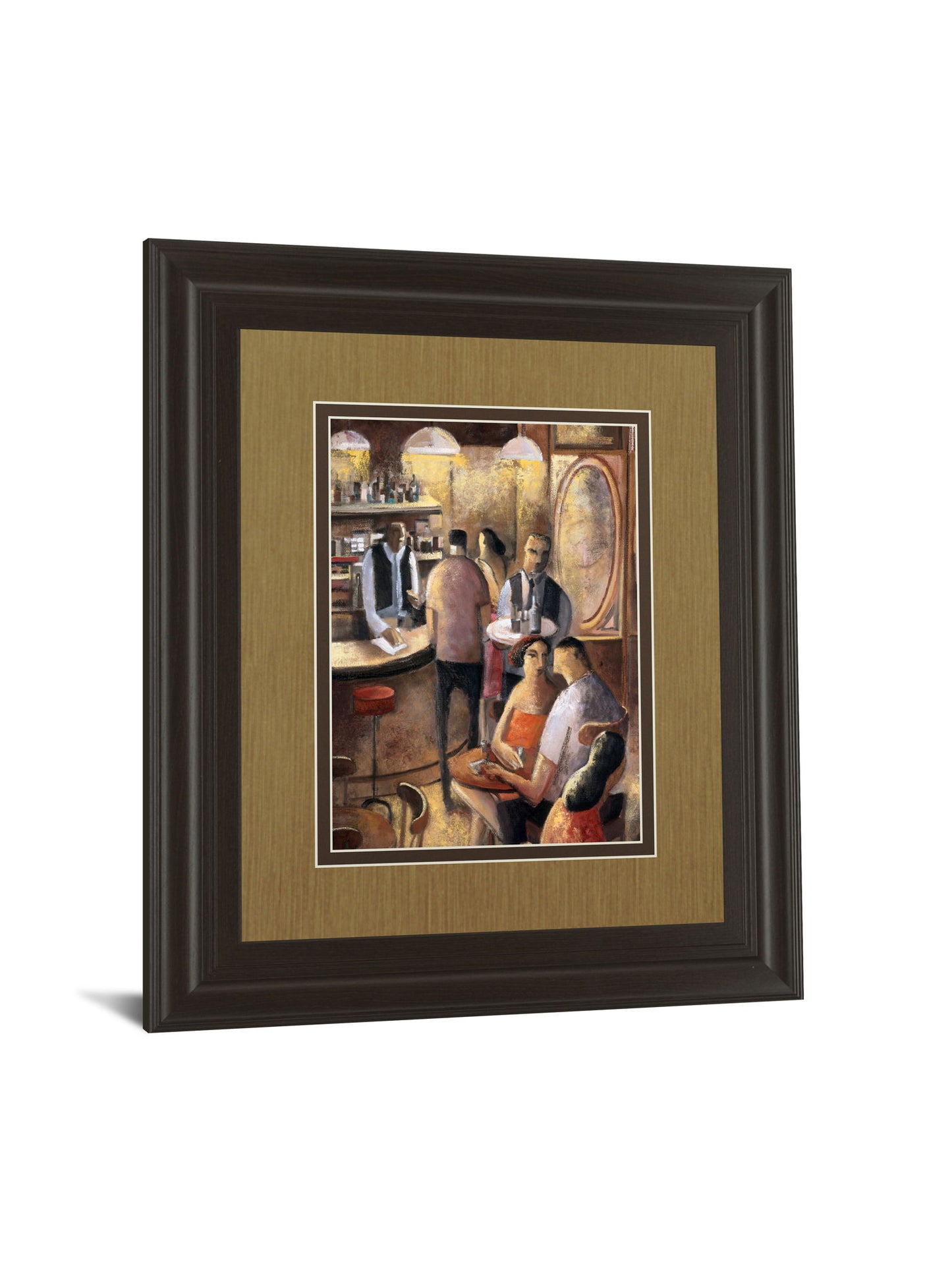 Entre Copas By Didier Lourenco - Framed Print Wall Art - Light Brown