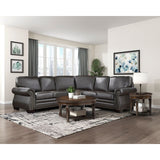 Wareham - 3 Piece Sectional - Dark Brown