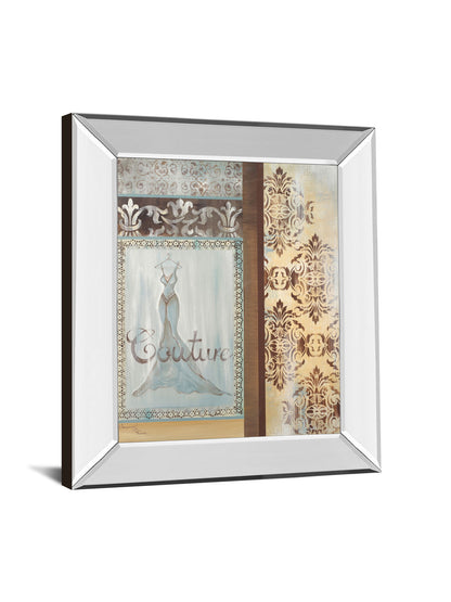 Couture By Hamkimipour-ritter - Mirror Framed Print Wall Art - Beige