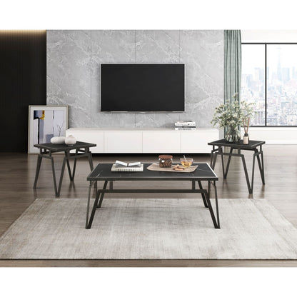 Gaffney - 3 Piece Pack Occasional Set - Black