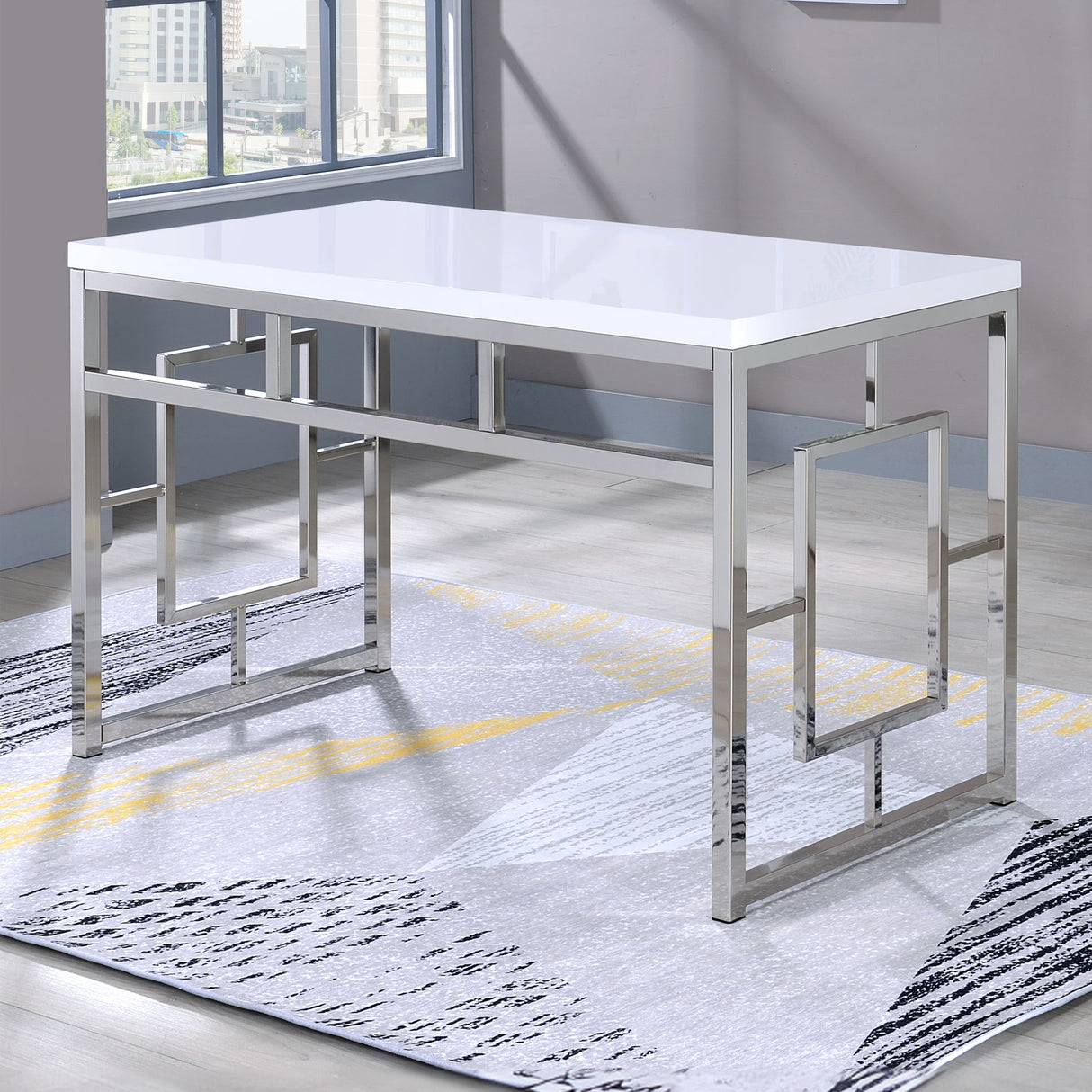 Alize - Bookcase And Desk - White