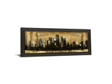 Defined City Il By Sd Graphic Studio - Framed Print Wall Art - Beige