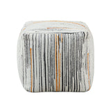 Easley - Poplar Pouf - Multicolor