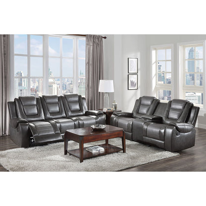 Briscoe - Double Reclining Sofa With Center Drop-Down Cup Holders