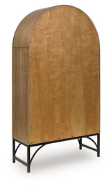 Gwenwich - Accent Cabinet - Natural / Black