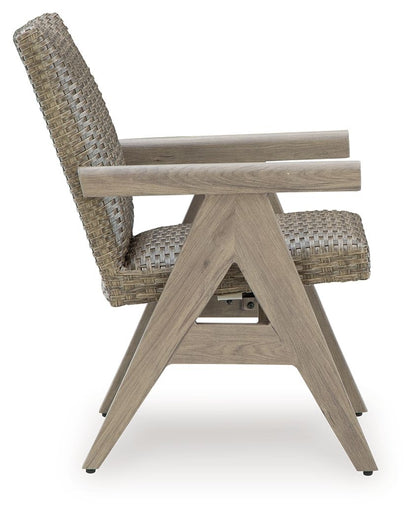 Cliff Trails - Rocking Arm Chair (Set of 2) - Beige