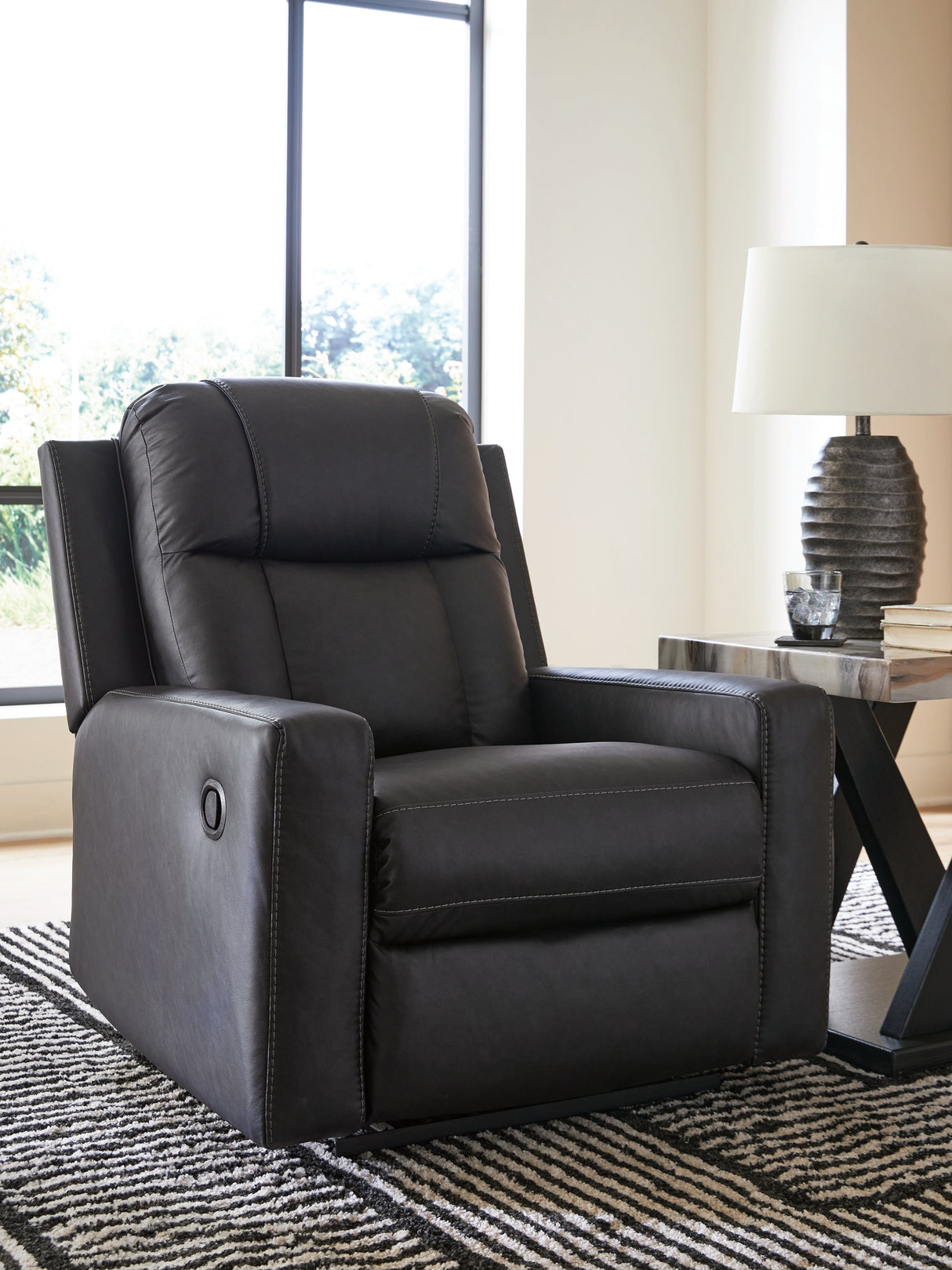 Furniture City - MS - Ashley Furniture - Mackmenville Living Room - Zero Wall Recliner / Carbon - 7471329