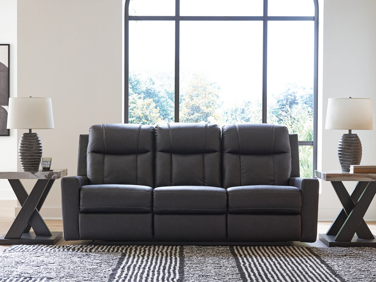 Furniture City - MS - Ashley Furniture - Mackmenville Living Room - Reclining Sofa / Carbon - 7471388