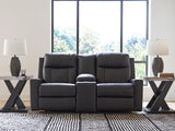 Furniture City - MS - Ashley Furniture - Mackmenville Living Room - DBL Rec Loveseat w/Console / Carbon - 7471394