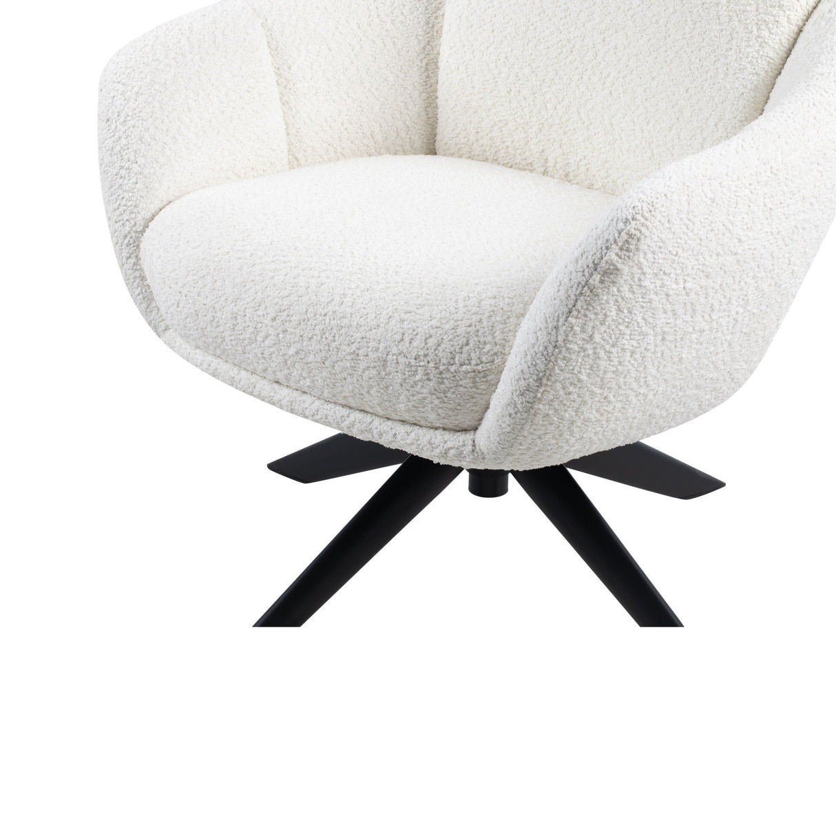Fleming - Boucle Swivel Lounge Chair