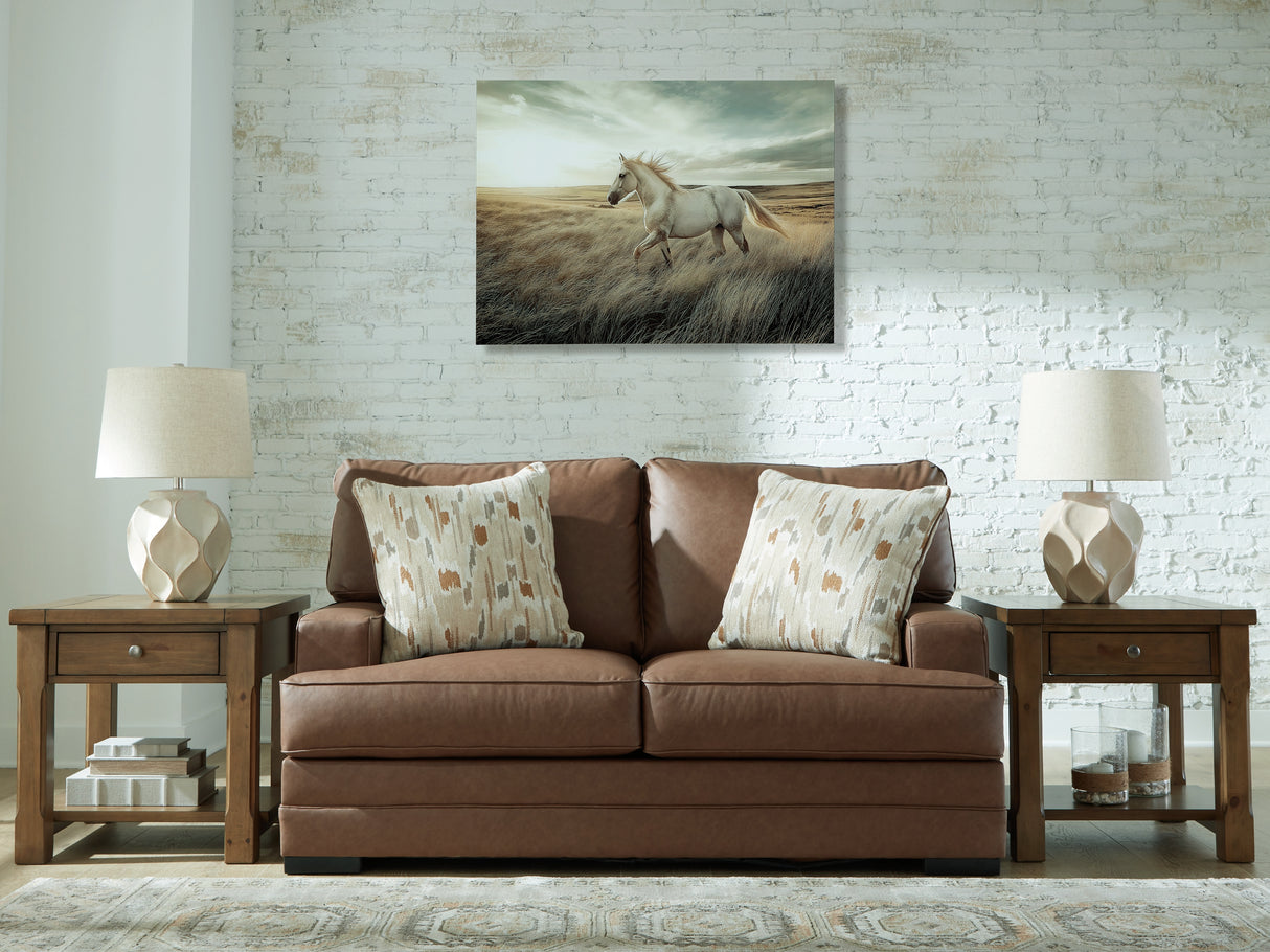 Furniture City - MS - Ashley Furniture - VillaCourt Living Room - Loveseat / Caramel - 7490935