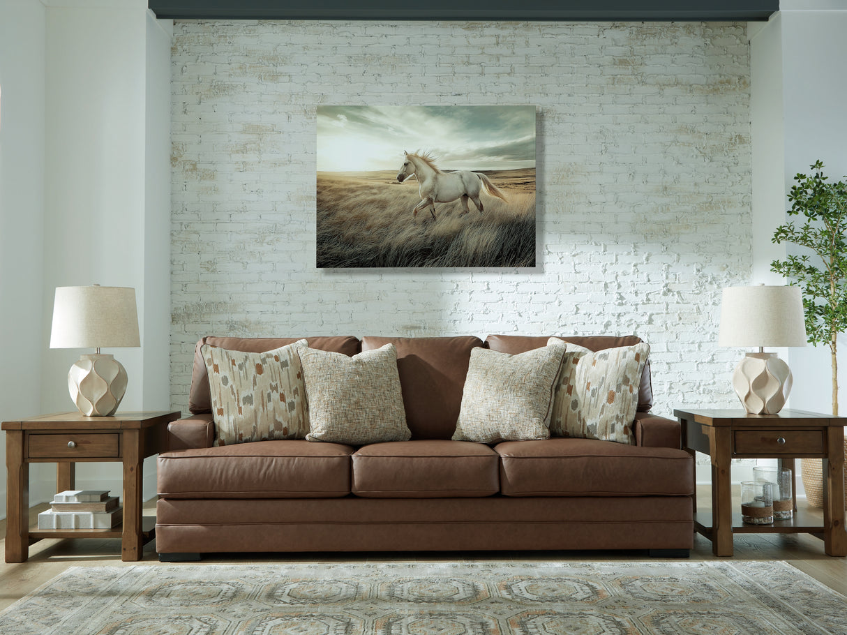 Furniture City - MS - Ashley Furniture - VillaCourt Living Room - Sofa / Caramel - 7490938
