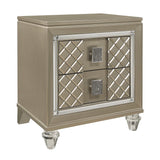 Loudon - Nightstand - Gold / Silver / Champagne