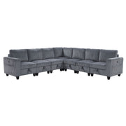 Walterboro - Sectional With Storage, Storage Pouches And Charging Ports