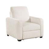 Vera - Power Reclining Chair With USB Charging Ports - Beige