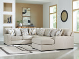 Furniture City - MS - Ashley Furniture - Laurelgrove Sectional - RAF 4-Piece Sectional with Chaise / Pebble - 75105S2