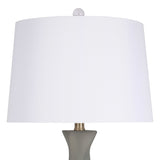 "Sage Elegance" Art Glass Table Lamp (Set of 2) - Frosted Sage Green / Frosted Crystal