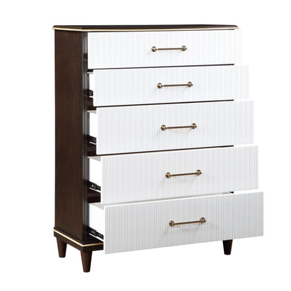 Niles - Chest - White / Cherry