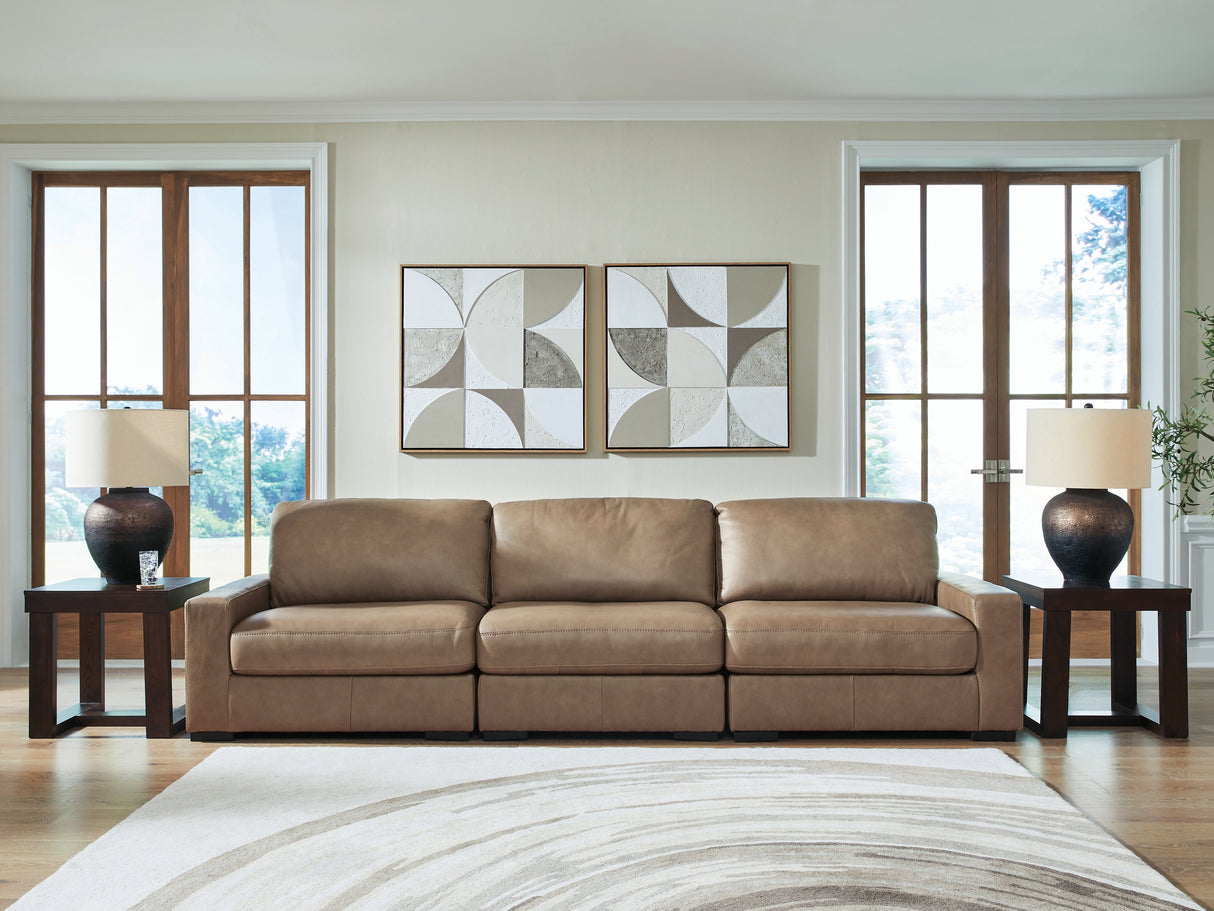 Furniture City - MS - Ashley Furniture - Veronella Sectional - RAF 3-Piece Sectional Sofa / Sahara - 76106S2