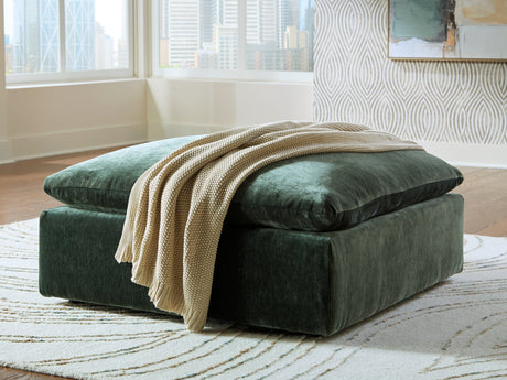 Furniture City - MS - Ashley Furniture - Carriage View Living Room - Oversized Accent Ottoman / Jade - 7800108