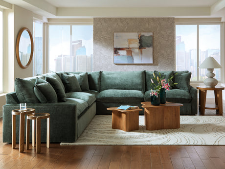 Furniture City - MS - Ashley Furniture - Carriage View Sectional - LAF 3-Piece Sectional / Jade - 78001S1