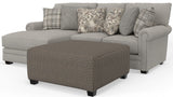Livingston - Sectional With Comfort Coil Seating, 40" Cocktail Ottoman And Accent Pillows Included