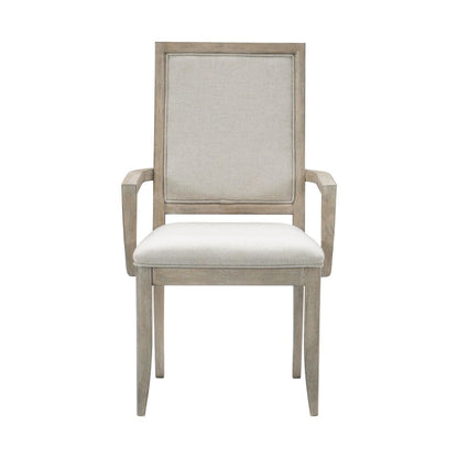 McKewen - Arm Chair (Set of 2) - White / Gray