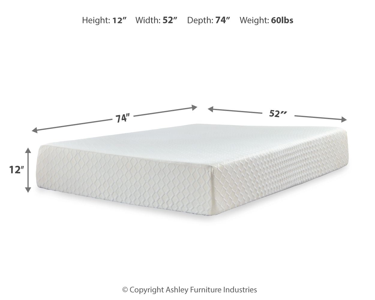 Chime 12 Inch Memory Foam - Memory Foam Mattress