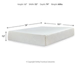 Chime 12 Inch Memory Foam - Memory Foam Mattress