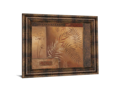 Modern Fern I By Vivian Flasch - Framed Print Wall Art - Light Brown