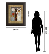 Crescent Moon I By Tava Studio - Framed Print Wall Art - Beige