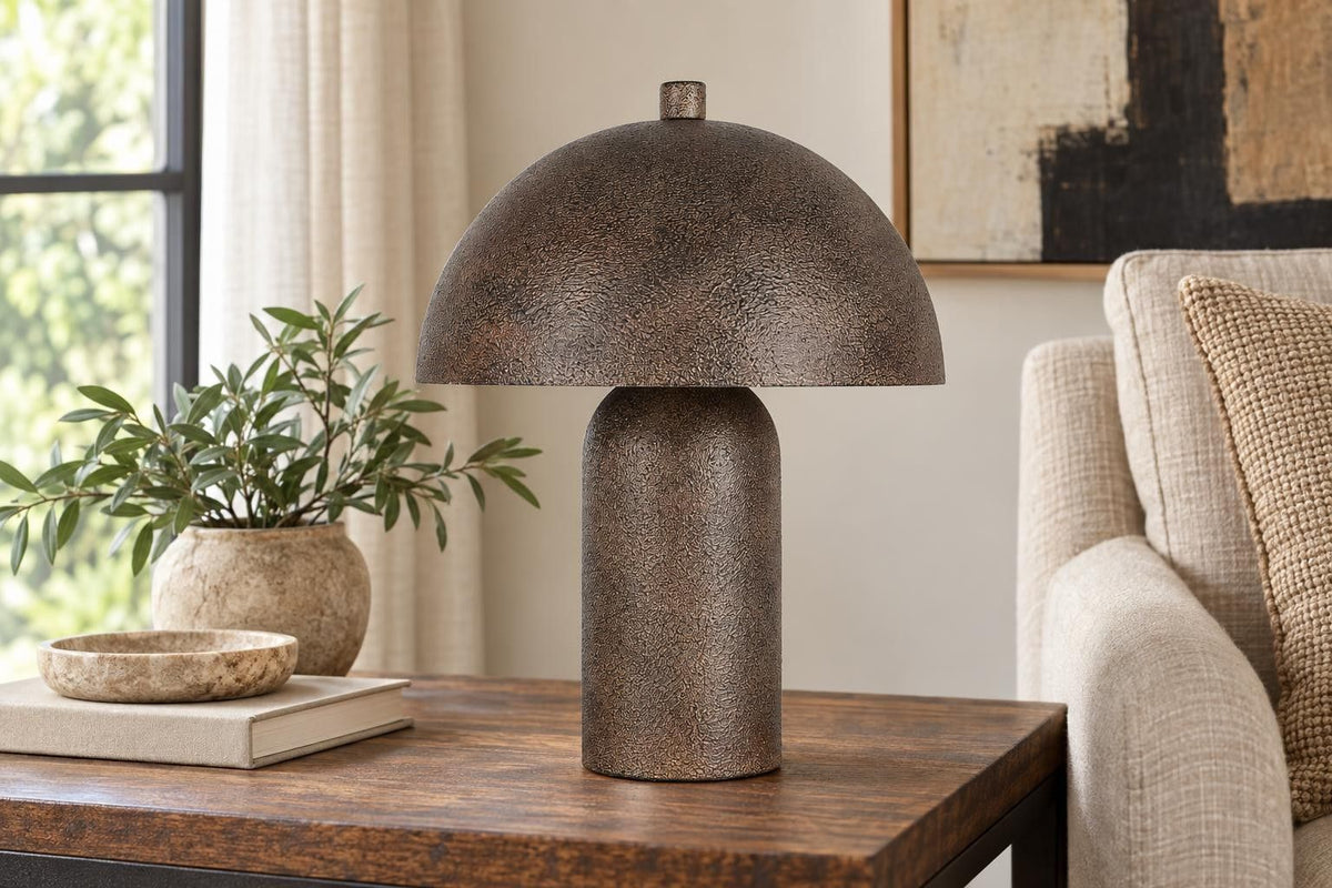Bronze Canopy - 17 X 13 - Metal Accent Lamp (Set of 2) - Textured Antique Bronze