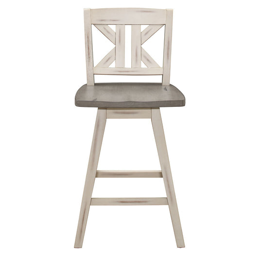 Amsonia - Swivel X-Back Pub Height Chair (Set of 2)