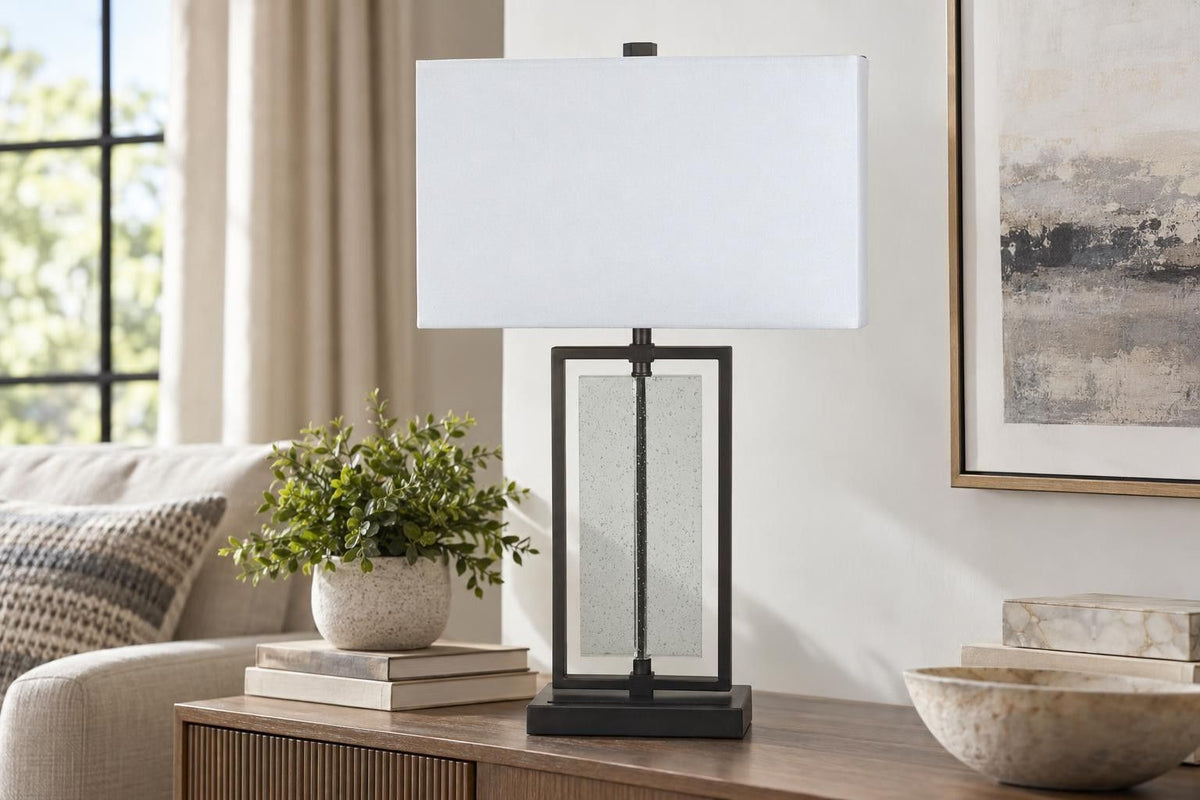 Stillwater Frame - 30 X 17 - Metal Table Lamp (Set of 2) - Gray Slate
