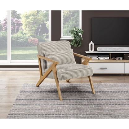 Chevron - Accent Chair - Taupe