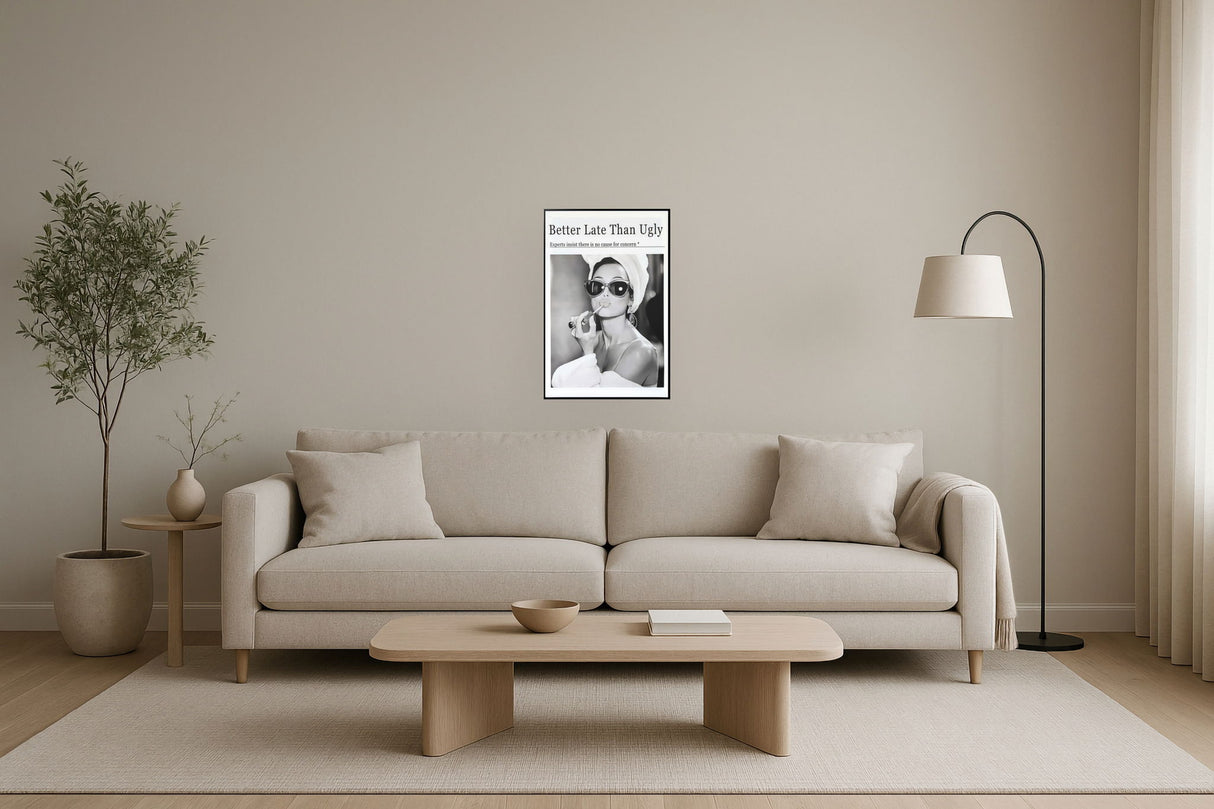 "Chic Reflection" Canvas In Frame - Gray