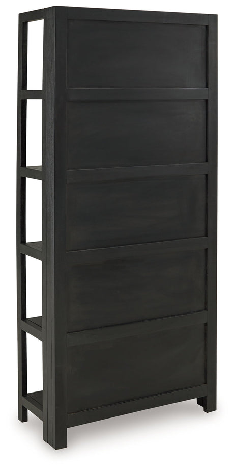 Abyard - Bookcase - Black / Natural