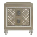 Loudon - Nightstand - Gold / Silver / Champagne