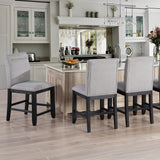 Yves - Counter Chair (Set of 2) - Gray