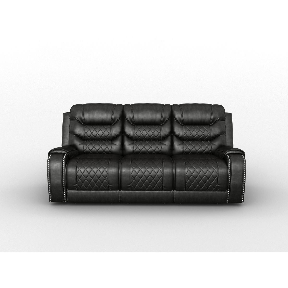 Putnam - Power Double Reclining Sofa With Center Drop-Down Cup Holders, Receptacles And USB Ports